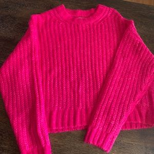 American Eagle HOT PINK💕💞 Knit Sweater!
